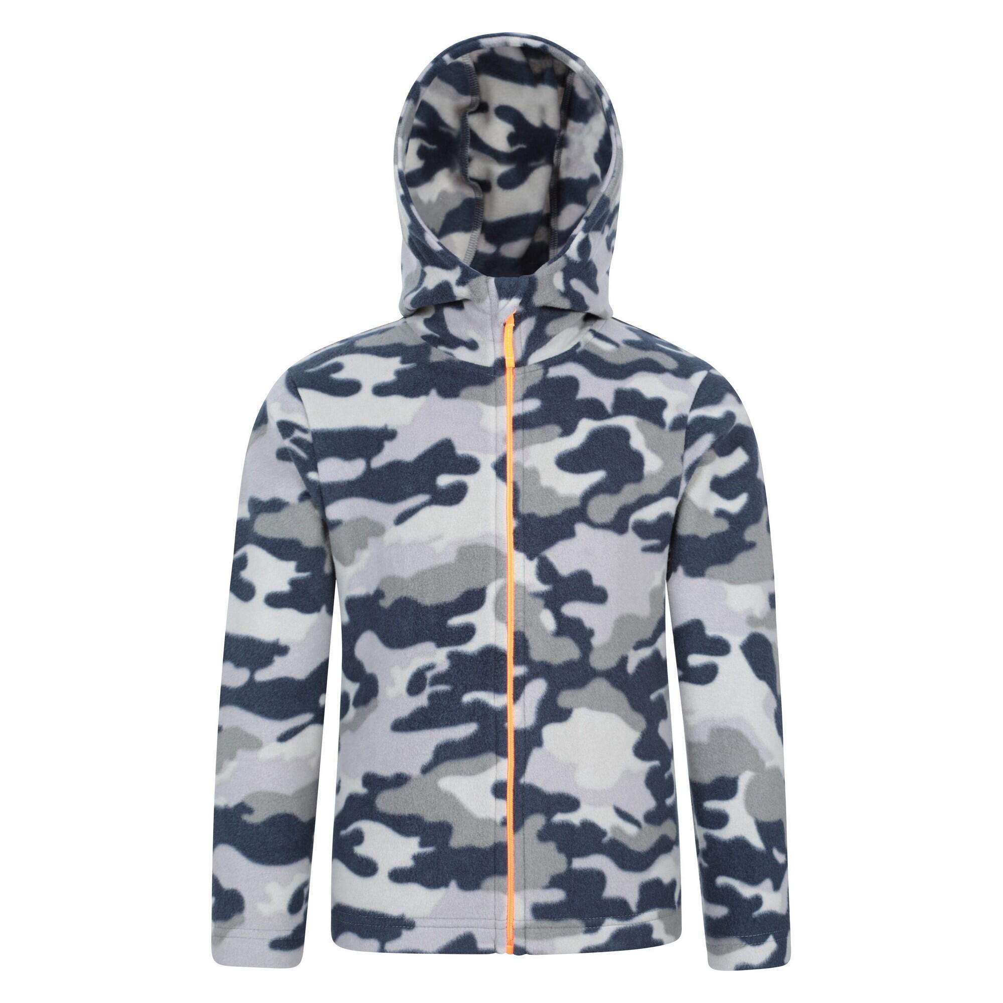 MOUNTAIN WAREHOUSE Felpa Con Cappuccio Camo Bambini Mountain Warehouse Pursuit II Grigio