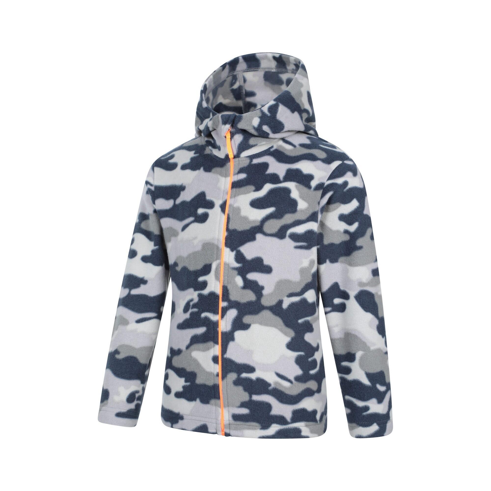 Childrens/Kids Pursuit II Camo Hoodie (Grey) 4/4