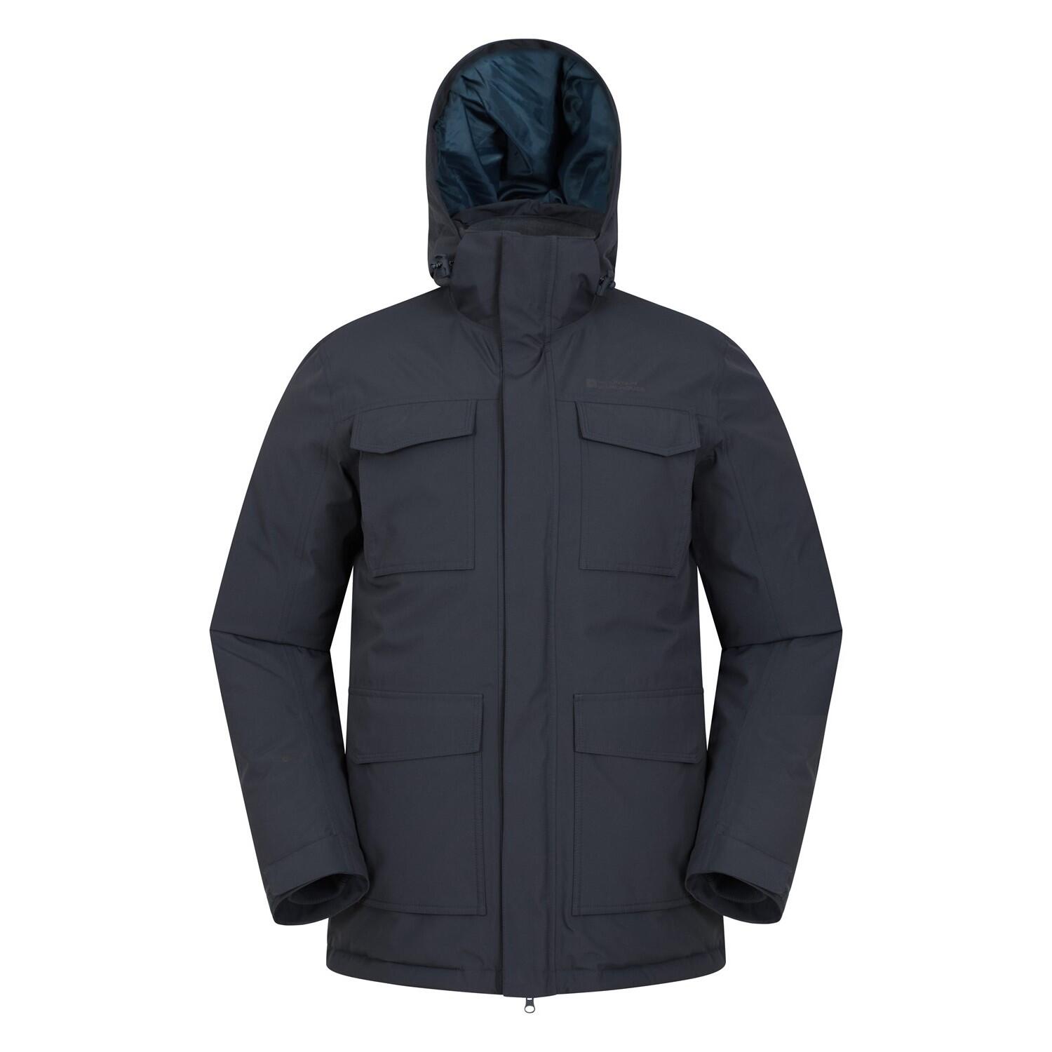 MOUNTAIN WAREHOUSE Mens Concord Extreme Down Long Length Jacket (Blue)