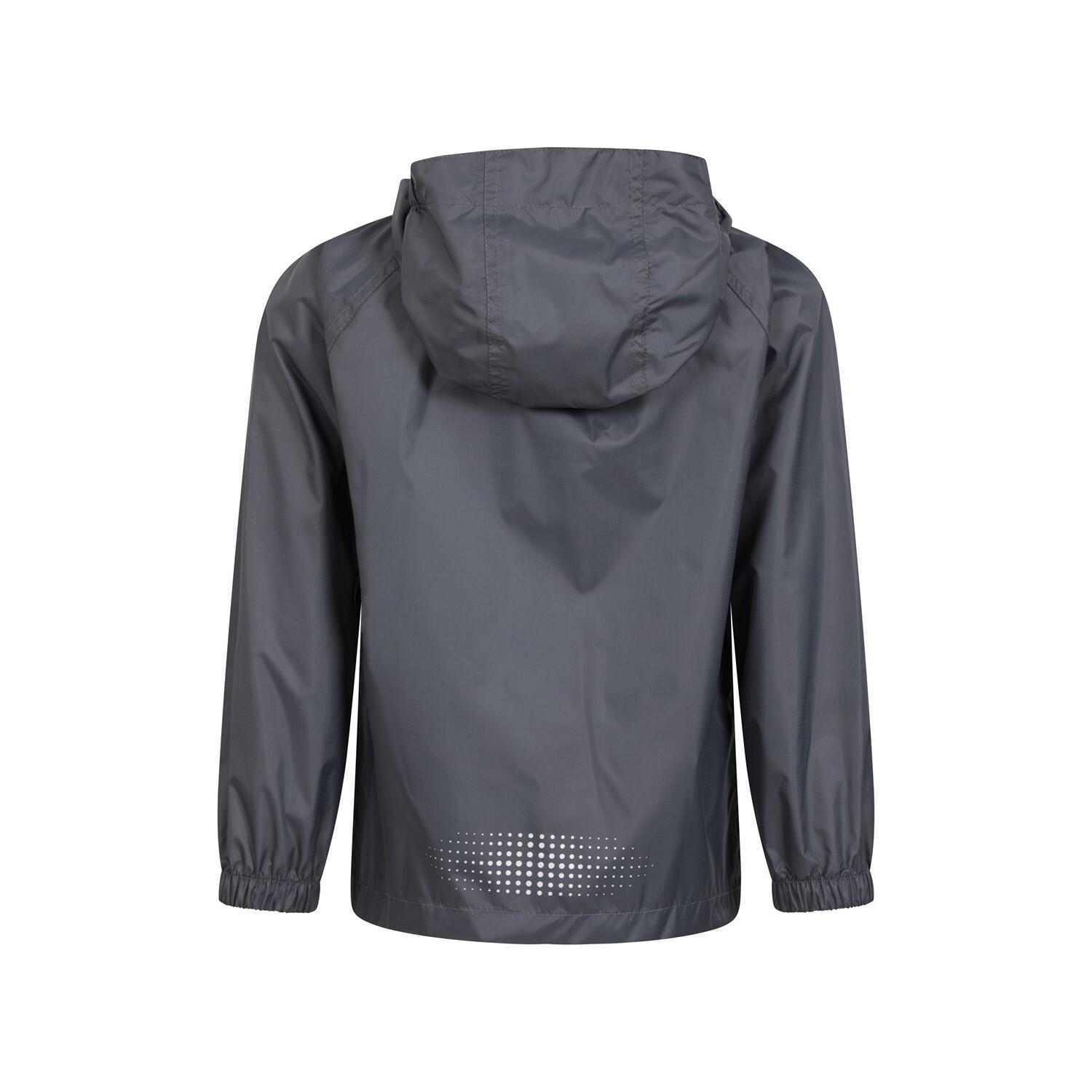 Childrens/Kids Pakka II Waterproof Jacket (Grey) 2/4