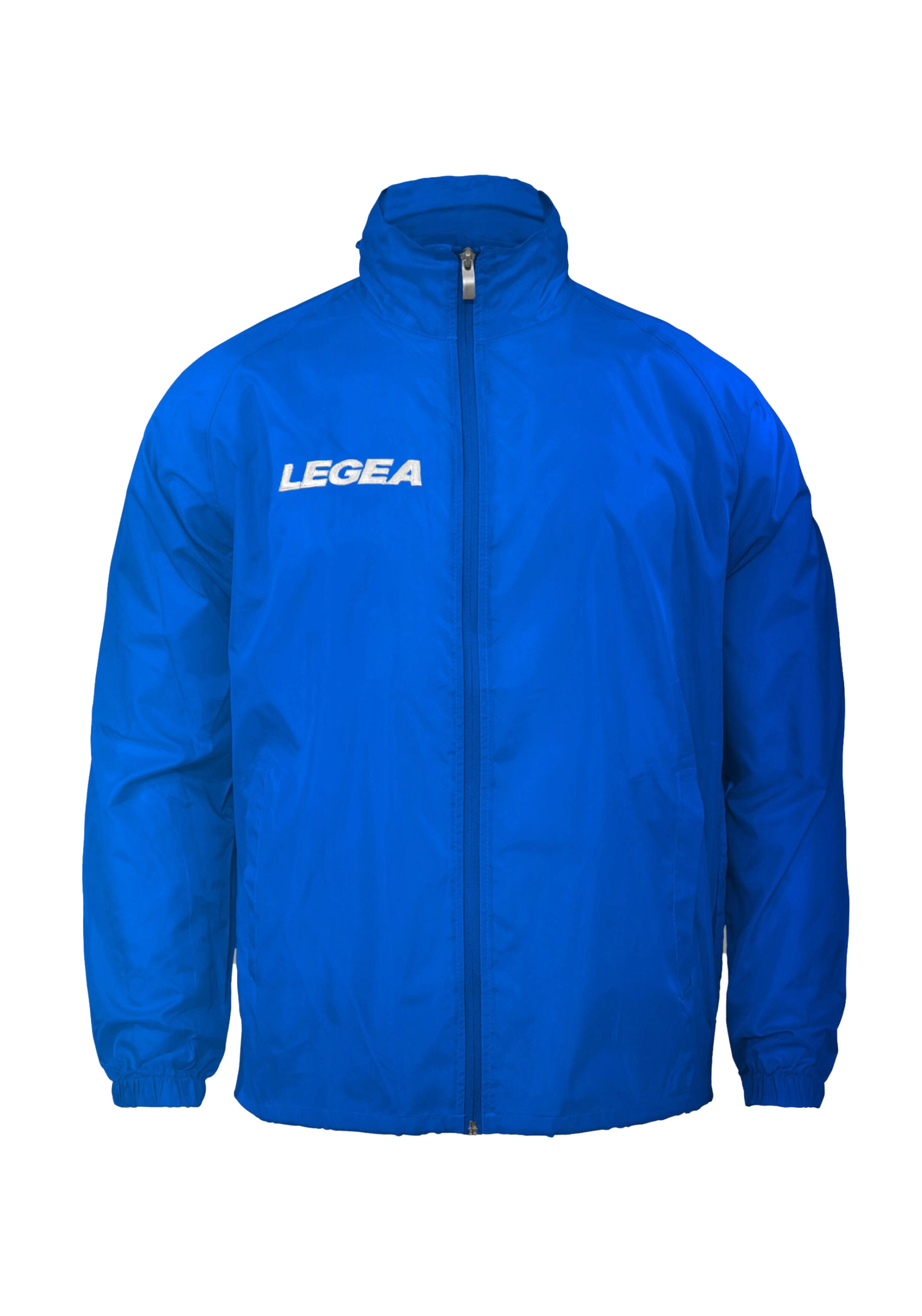 Bărbați Running Giacca antipioggia Italia traspirantă cu cappuccio azzurro