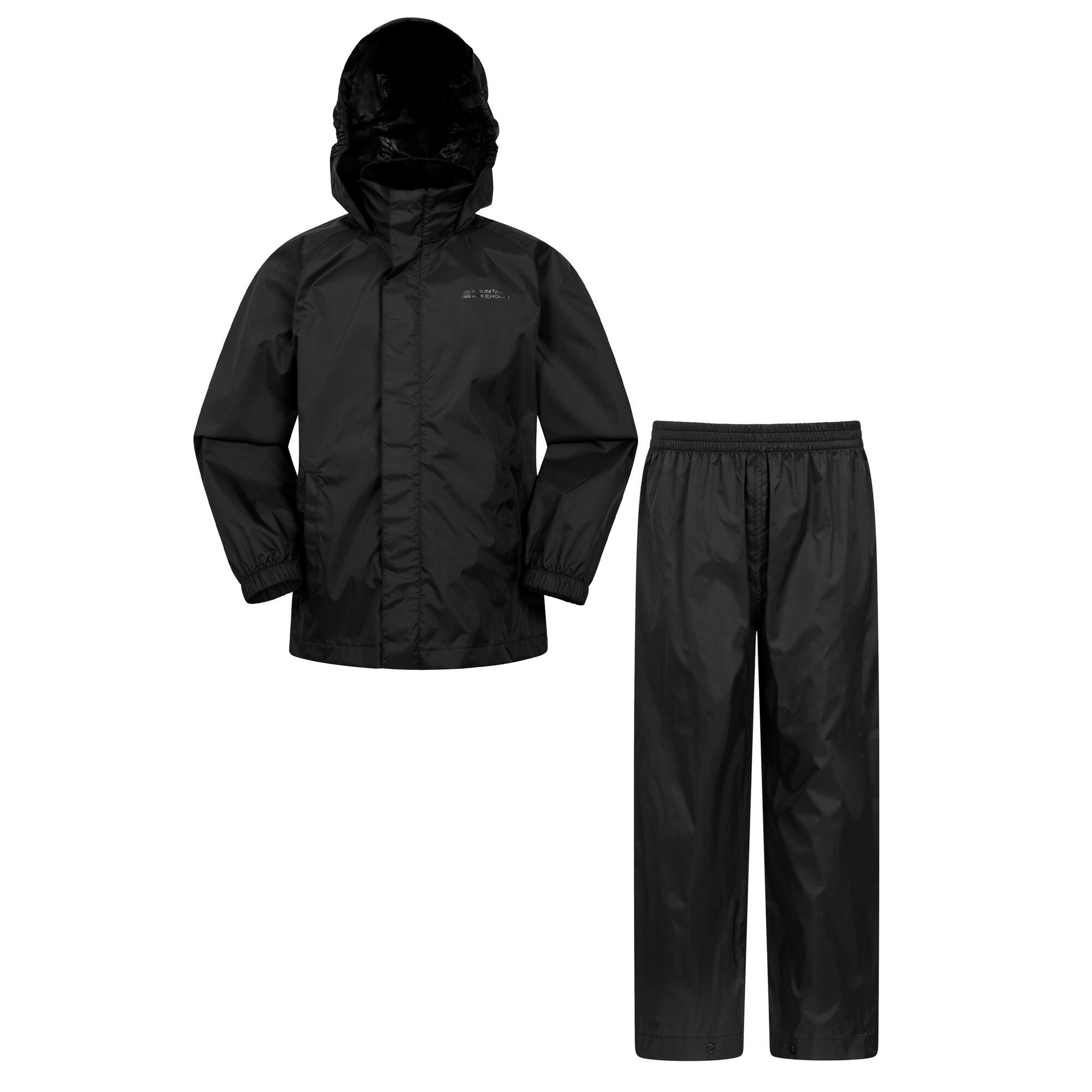 Ensemble Veste Et Pantalon Imperméables PAKKA Enfant (Noir) 3/3