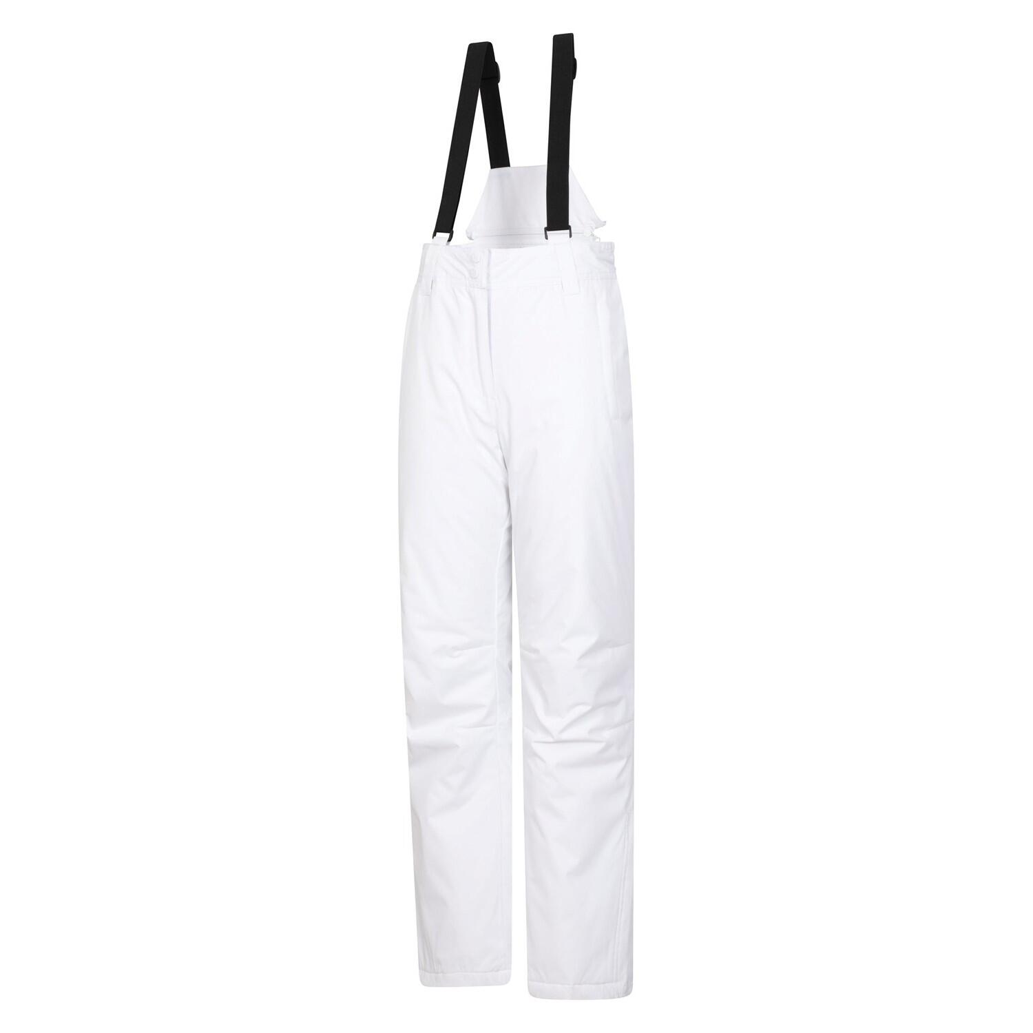 Donna Pantaloni Da Sci Mountain Warehouse Moon Bianco 3/4