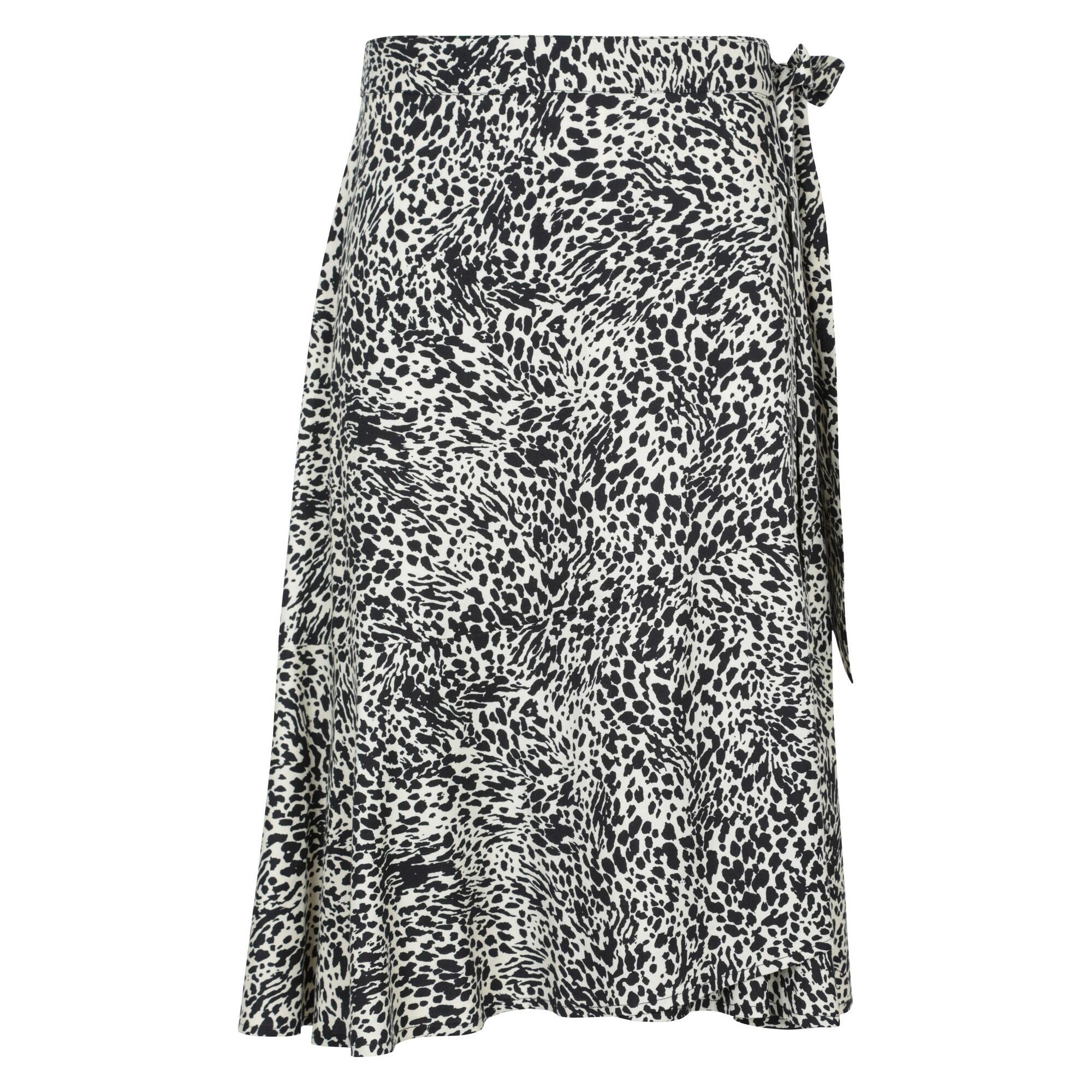 MOUNTAIN WAREHOUSE Womens/Ladies Papamoa Animal Print Wrap Skirt (Monochrome)