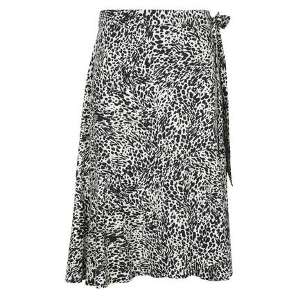 Papamoa" Rock Wickel für Damen Schwarz/Weiß