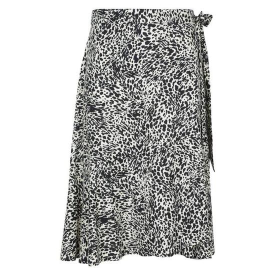Papamoa" Rock Wickel für Damen Schwarz/Weiß