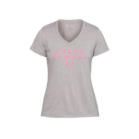 Tee-shirt Femme Under Armour TECH SSV TWIST