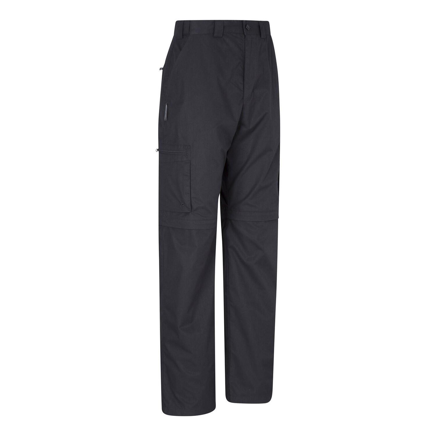 Pantalone Convertibile Uomo Mountain Warehouse Trek Nero 3/4