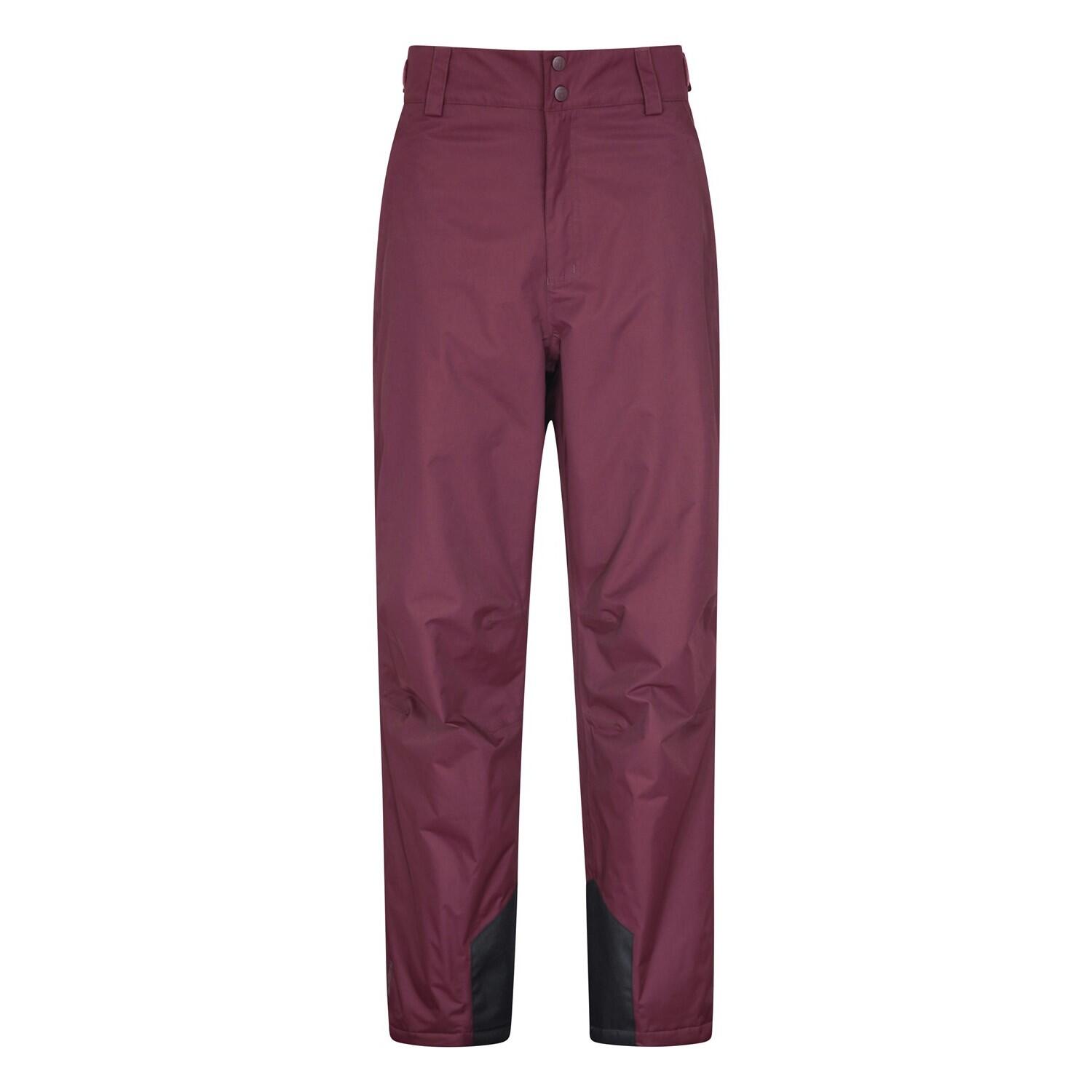 MOUNTAIN WAREHOUSE Mens Gravity Ski Trousers (Burgundy)