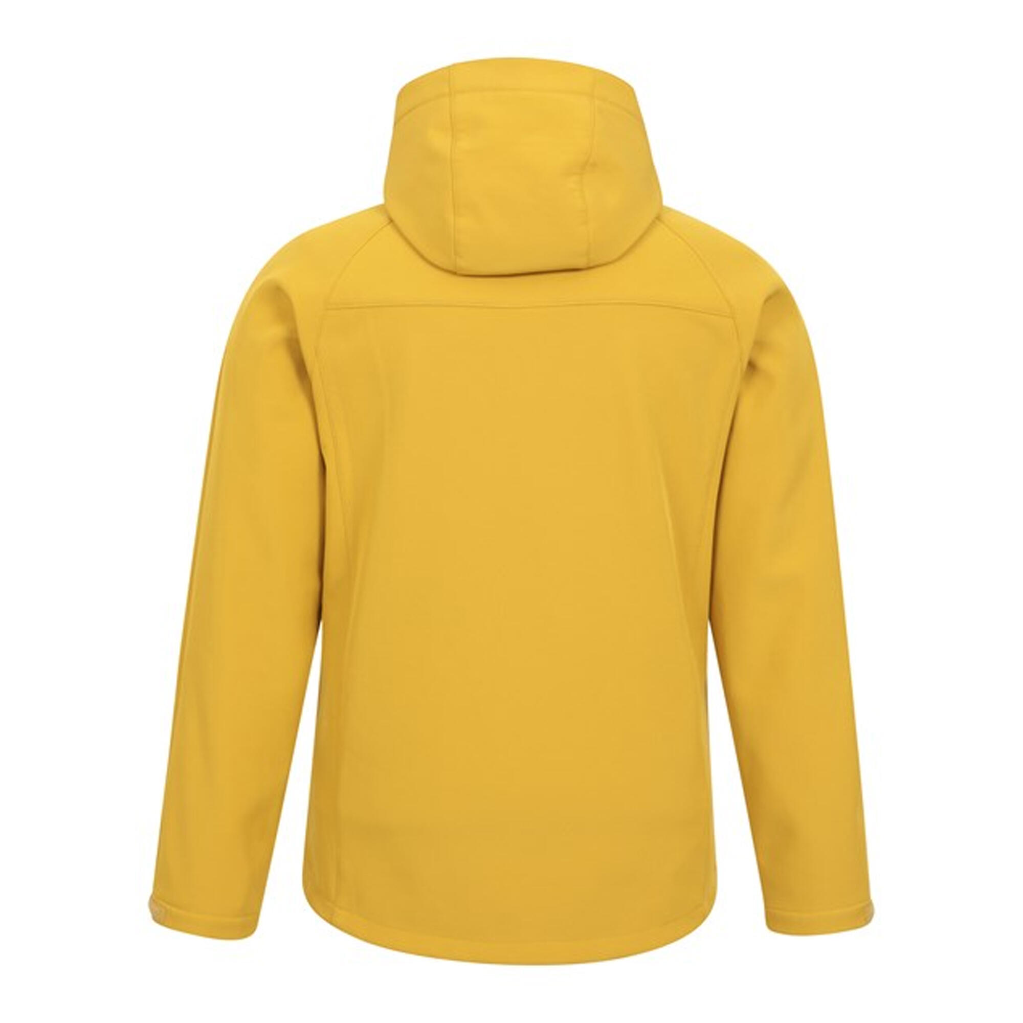 Mens Exodus Waterproof Soft Shell Jacket (Soft Yellow) 2/3
