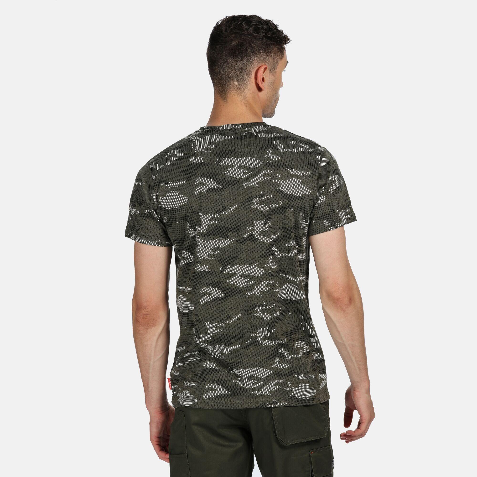 Mens Dense Marl TShirt (Dark Khaki) 2/5