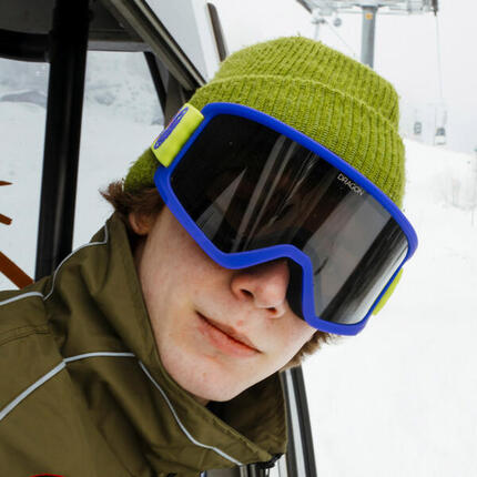 DX3 OTG Lunettes De Ski Unisexes - SPYDER Cobalt Block Camo/LL Dark Smoke