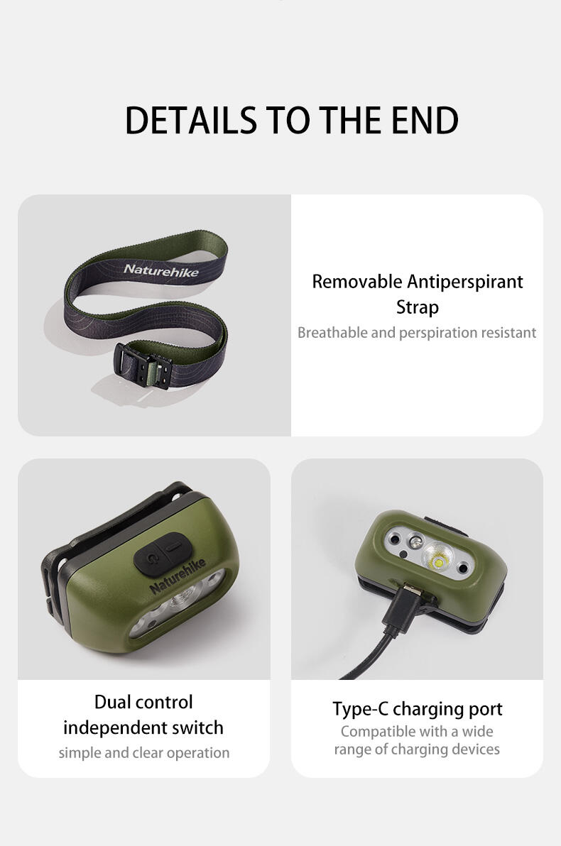 Lampe frontale rechargeable Naturehike - 200 lm 2/7