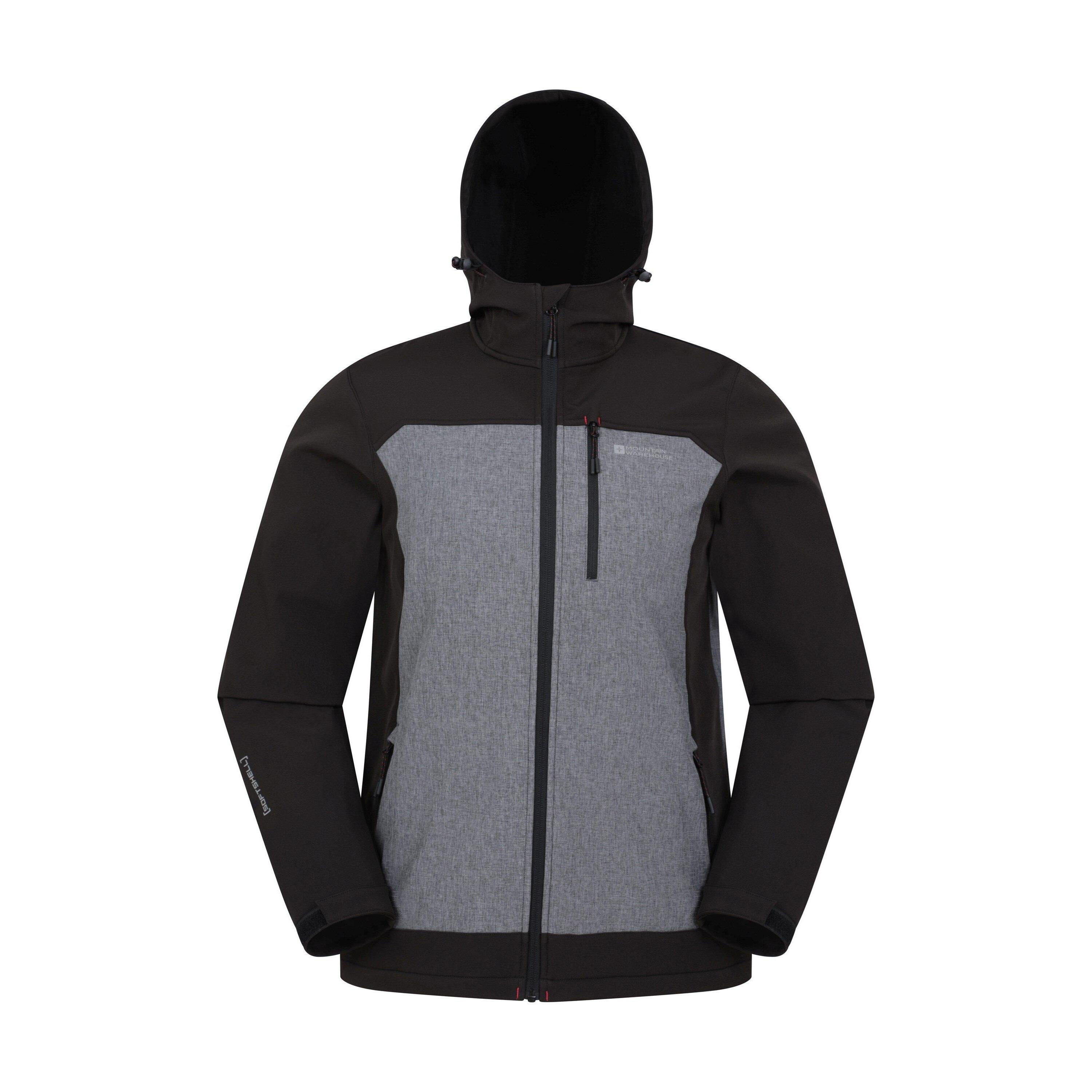 MOUNTAIN WAREHOUSE Mens Illuminate II Soft Shell Jacket (Dark Grey)