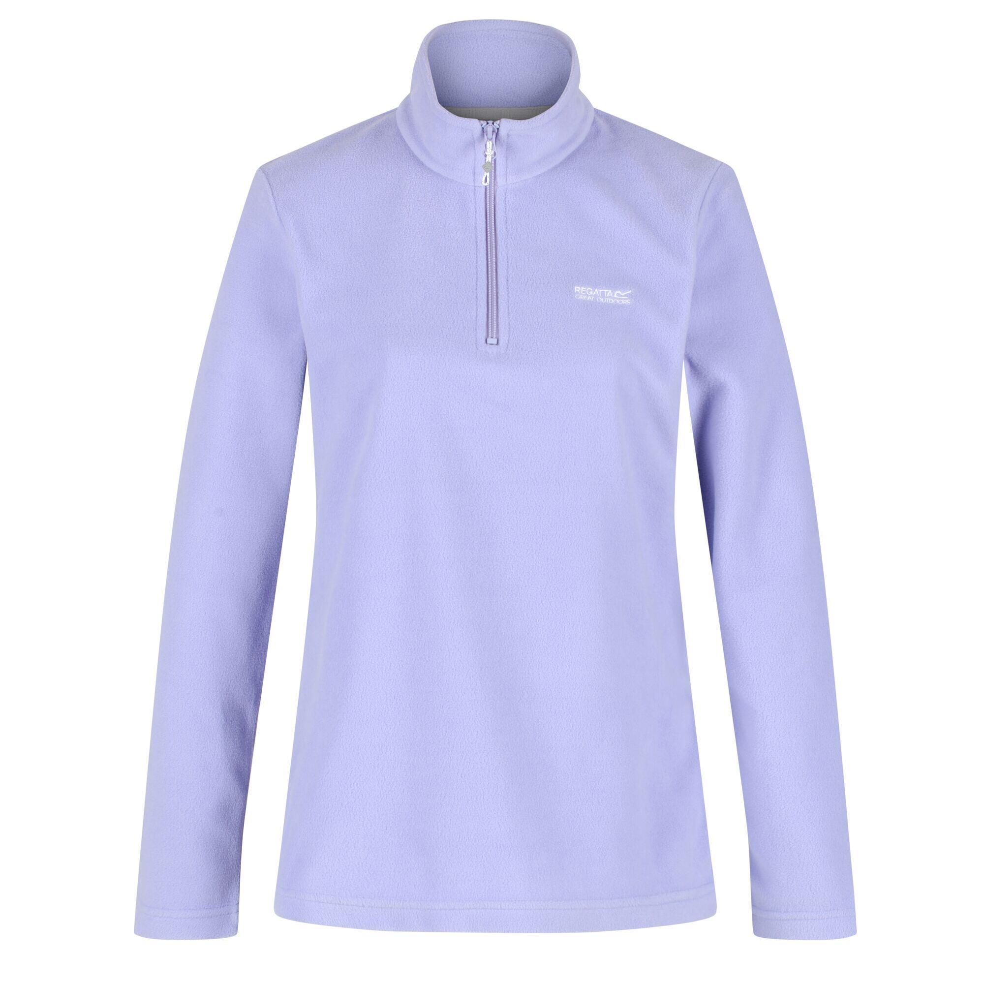REGATTA Great Outdoors Womens/Ladies Sweetheart 1/4 Zip Fleece Top (Lilac)