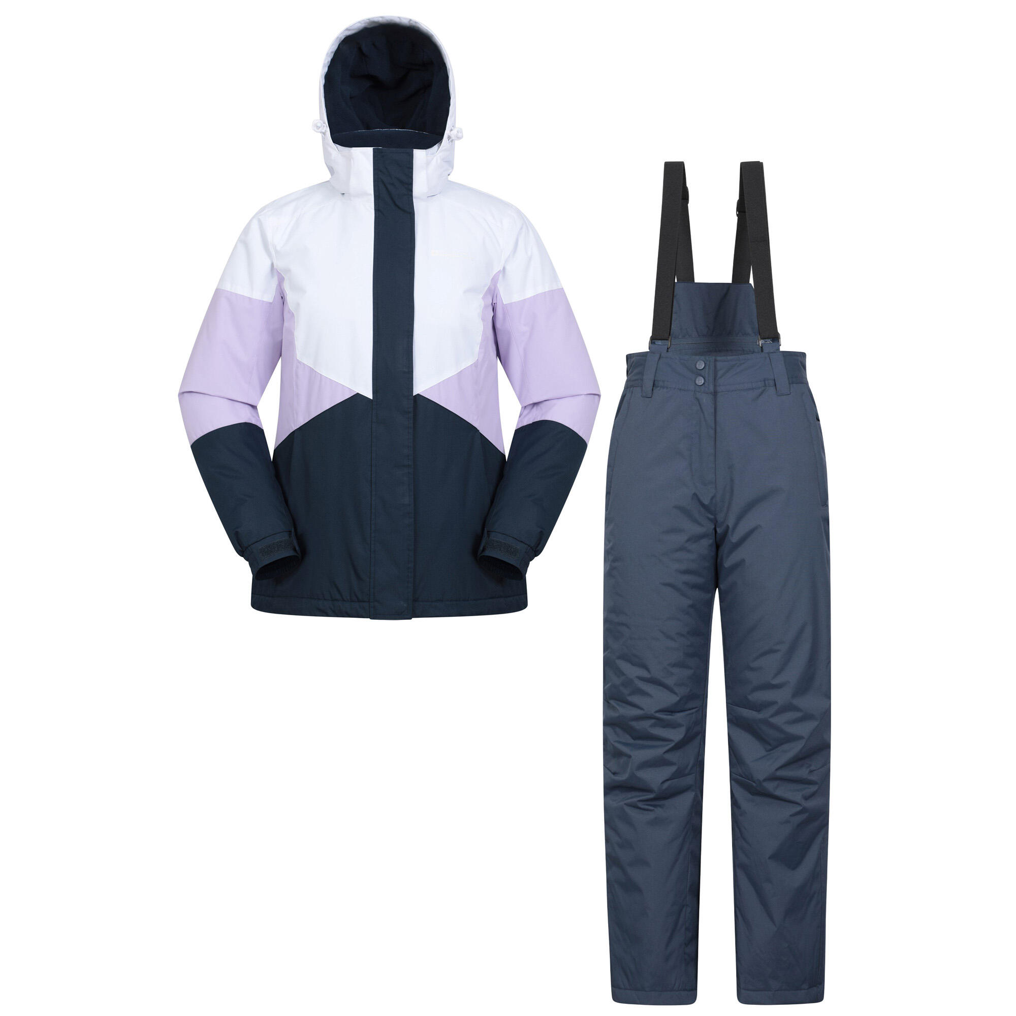 MOUNTAIN WAREHOUSE Womens/Ladies Ski Jacket & Trousers Set (Lilac)