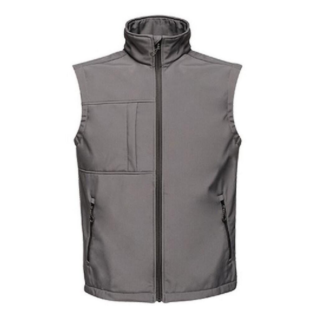 Women's OCTAGON II Softshell sleeveless jacket (Grey / black)