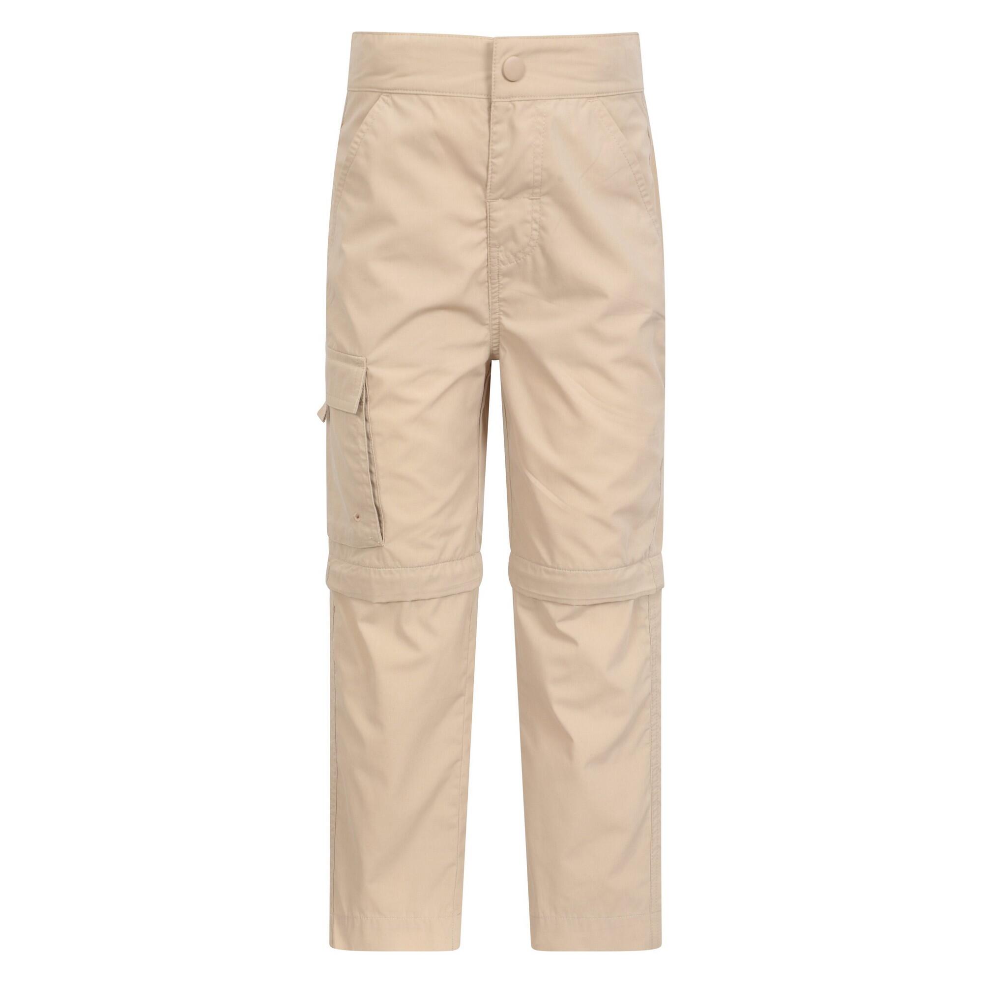 MOUNTAIN WAREHOUSE Childrens/Kids ZipOff Active Trousers (Beige)