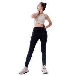 Leggings de Yoga pour Femmes, Pantalon de Yoga ajusté à taille haute, Noir. XXL