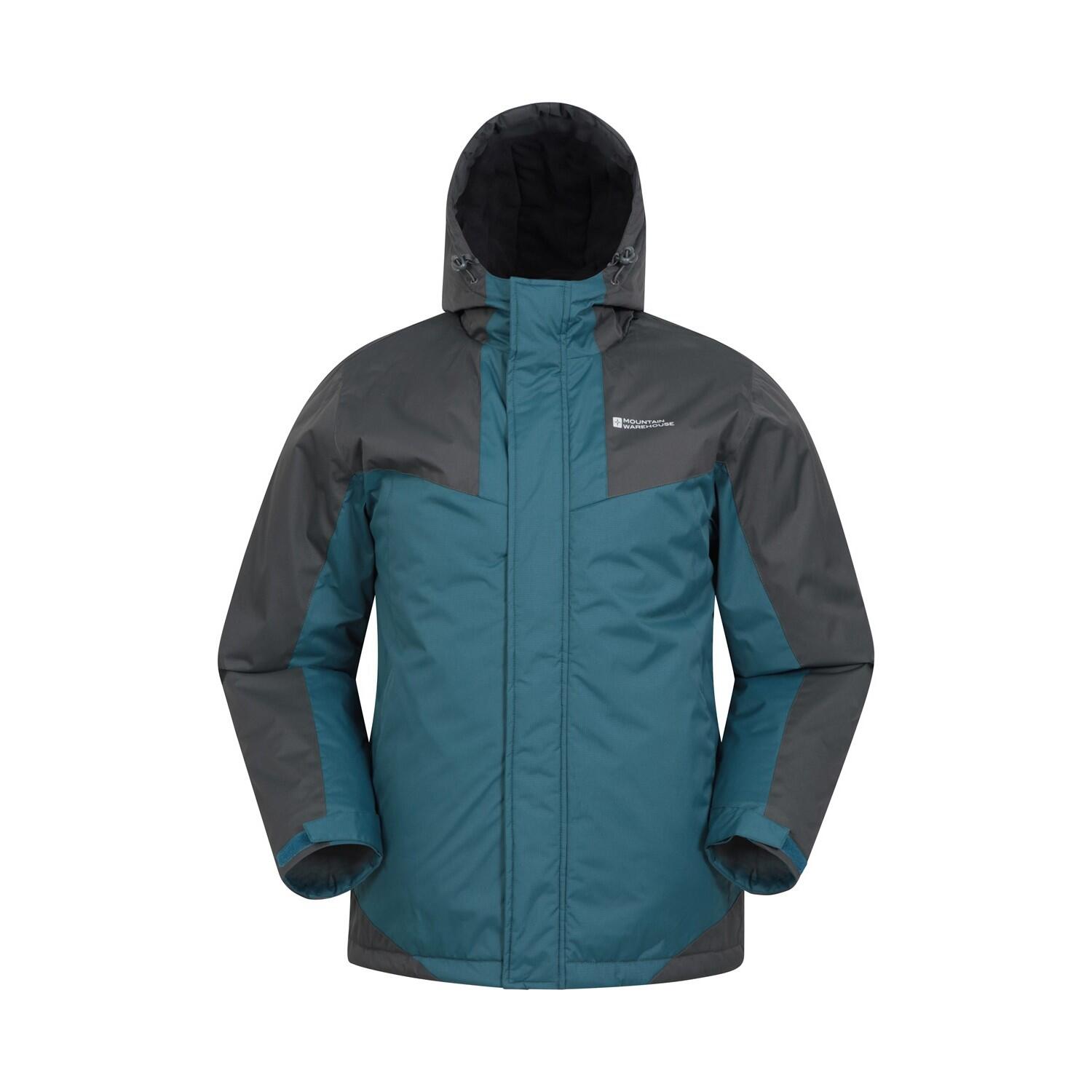 MOUNTAIN WAREHOUSE Mens Dusk III Ski Jacket (Petrol/Black)