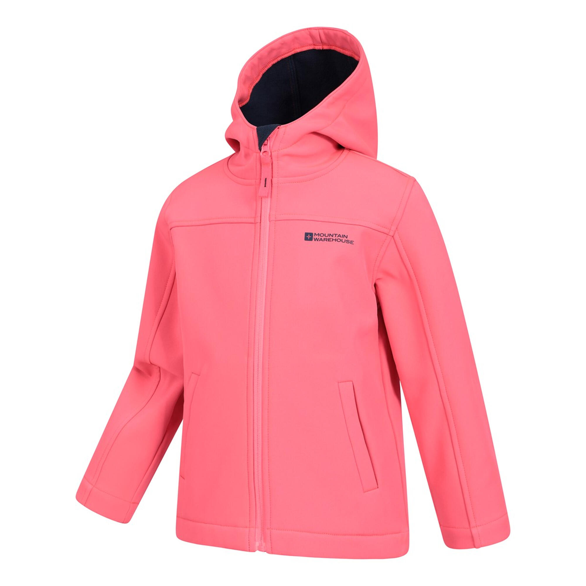 "Exodus" Softshelljacke Wasserbeständig für Kinder Bubblegum Rosa 3/4
