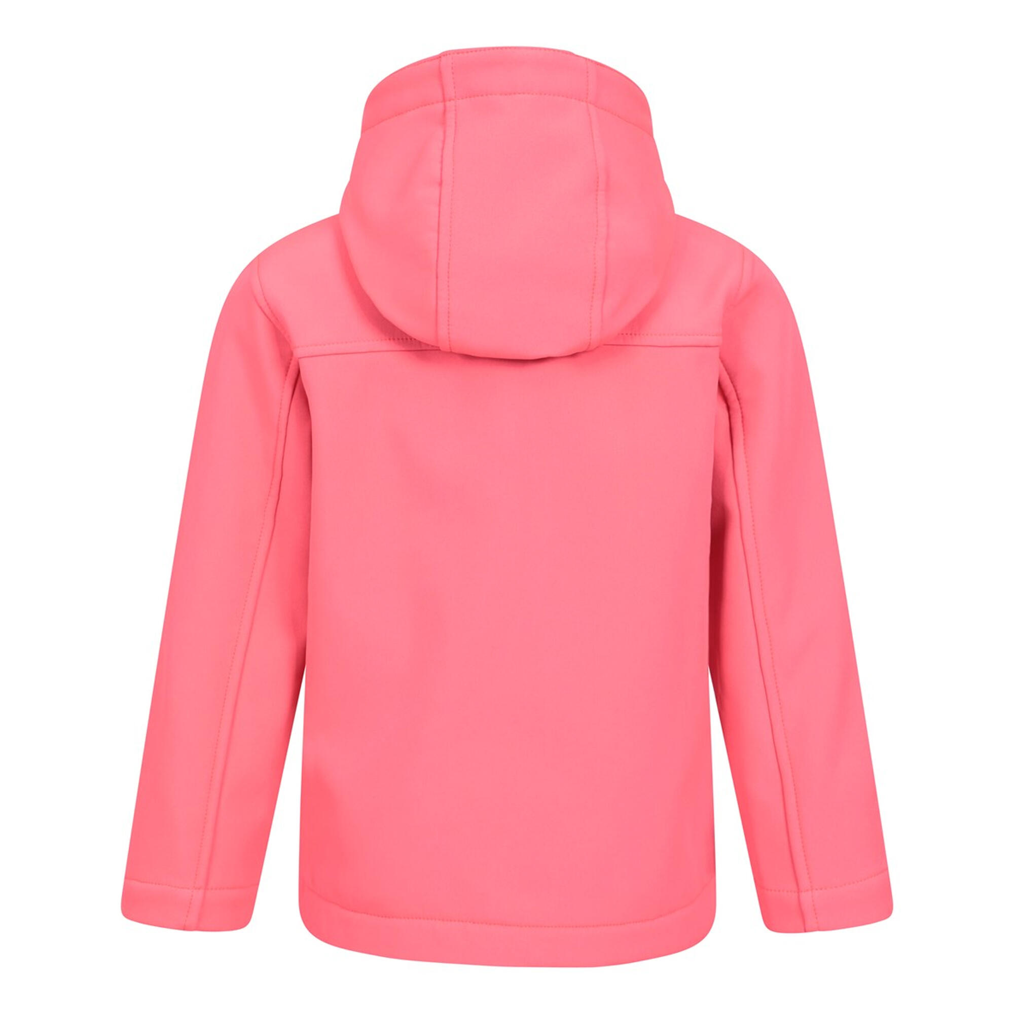 "Exodus" Softshelljacke Wasserbeständig für Kinder Bubblegum Rosa 2/4