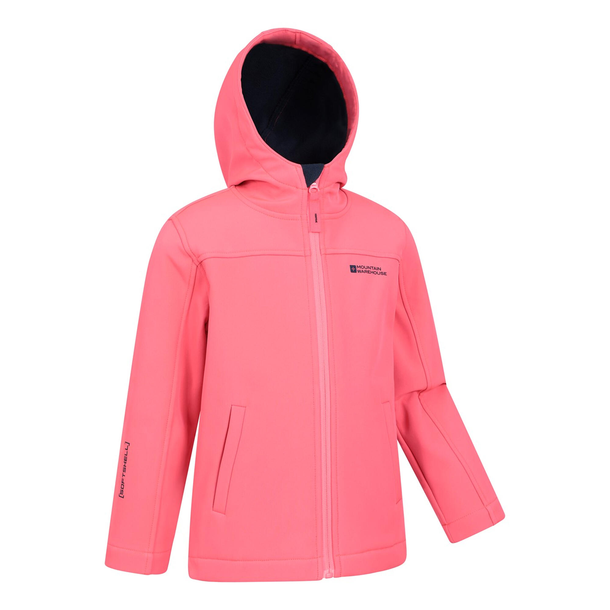 "Exodus" Softshelljacke Wasserbeständig für Kinder Bubblegum Rosa 4/4