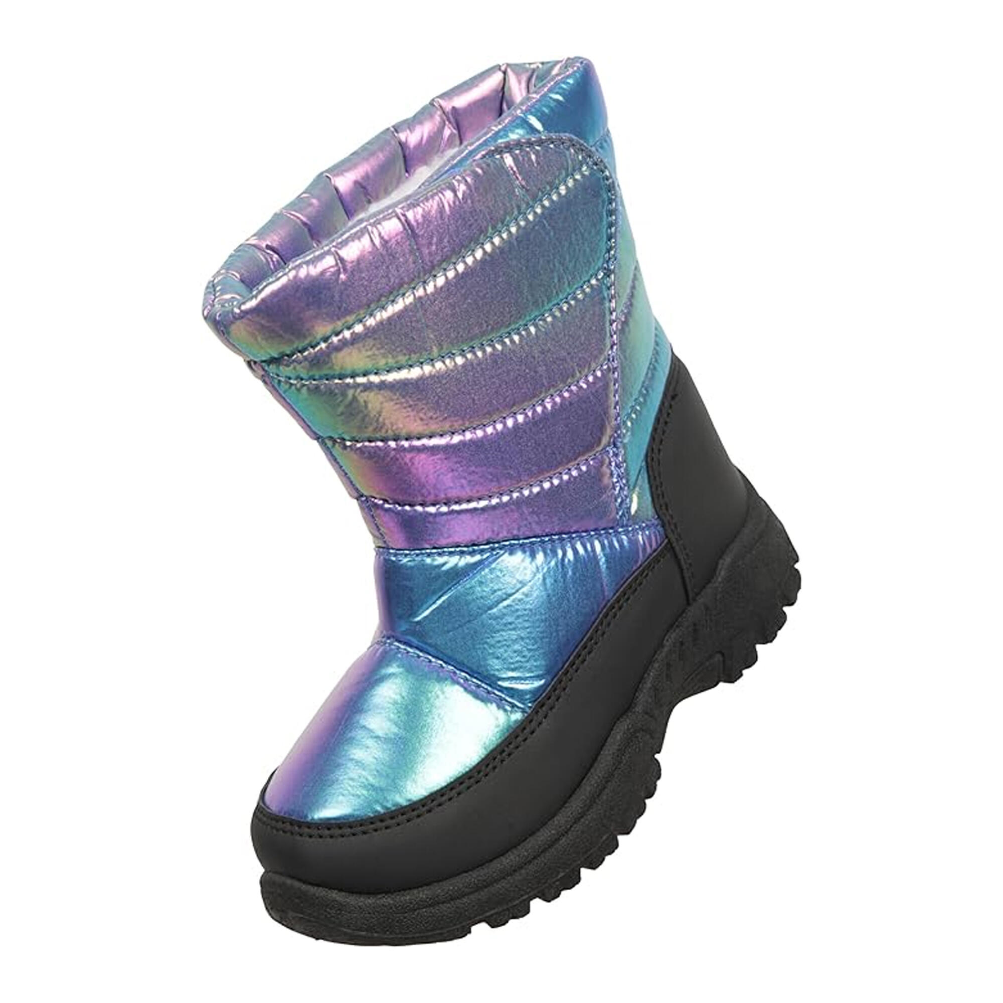 MOUNTAIN WAREHOUSE Childrens/Kids Caribou Adaptive Snow Boots (Iridescent)