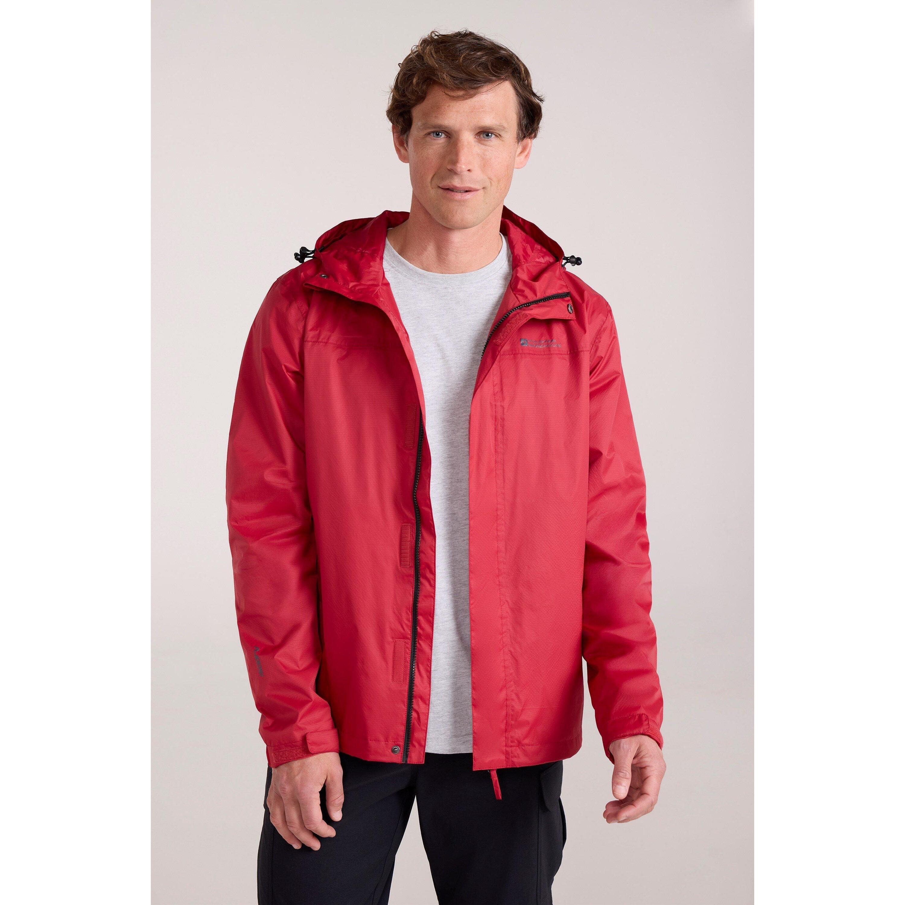 MOUNTAIN WAREHOUSE Mens Torrent Waterproof Jacket (Dark Red)