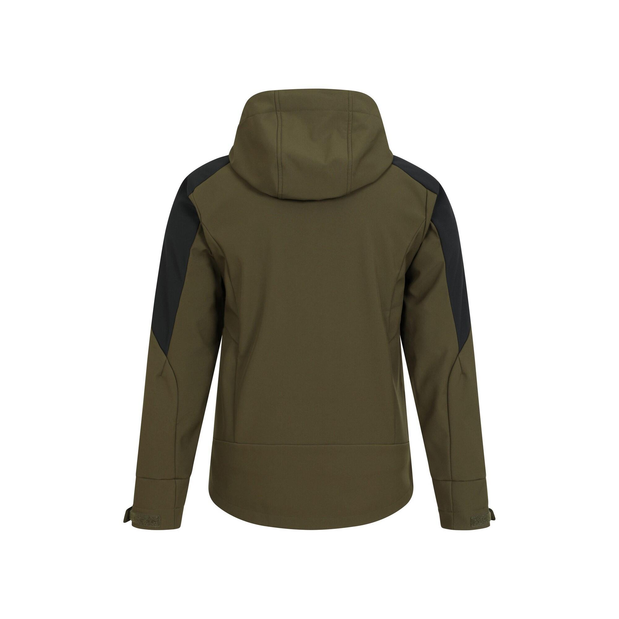 Giacca Soft Shell Uomo Mountain Warehouse Radius Verde Kaki 2/4