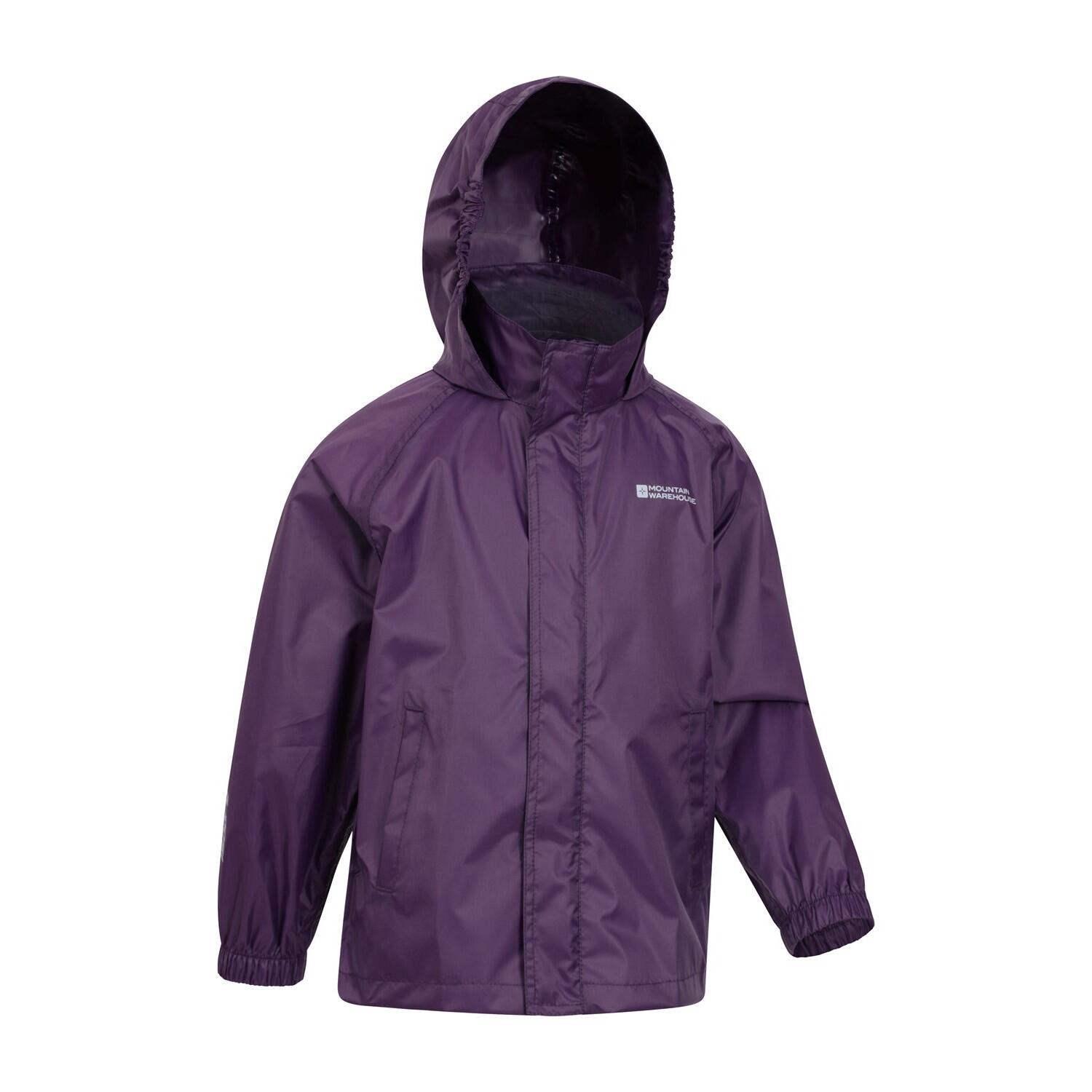 Childrens/Kids Pakka II Waterproof Jacket (Dark Purple) 3/4