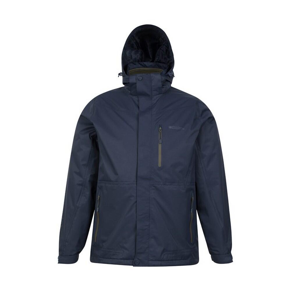 MOUNTAIN WAREHOUSE Mens Bracken Extreme 3 in 1 Waterproof Jacket (Indigo)