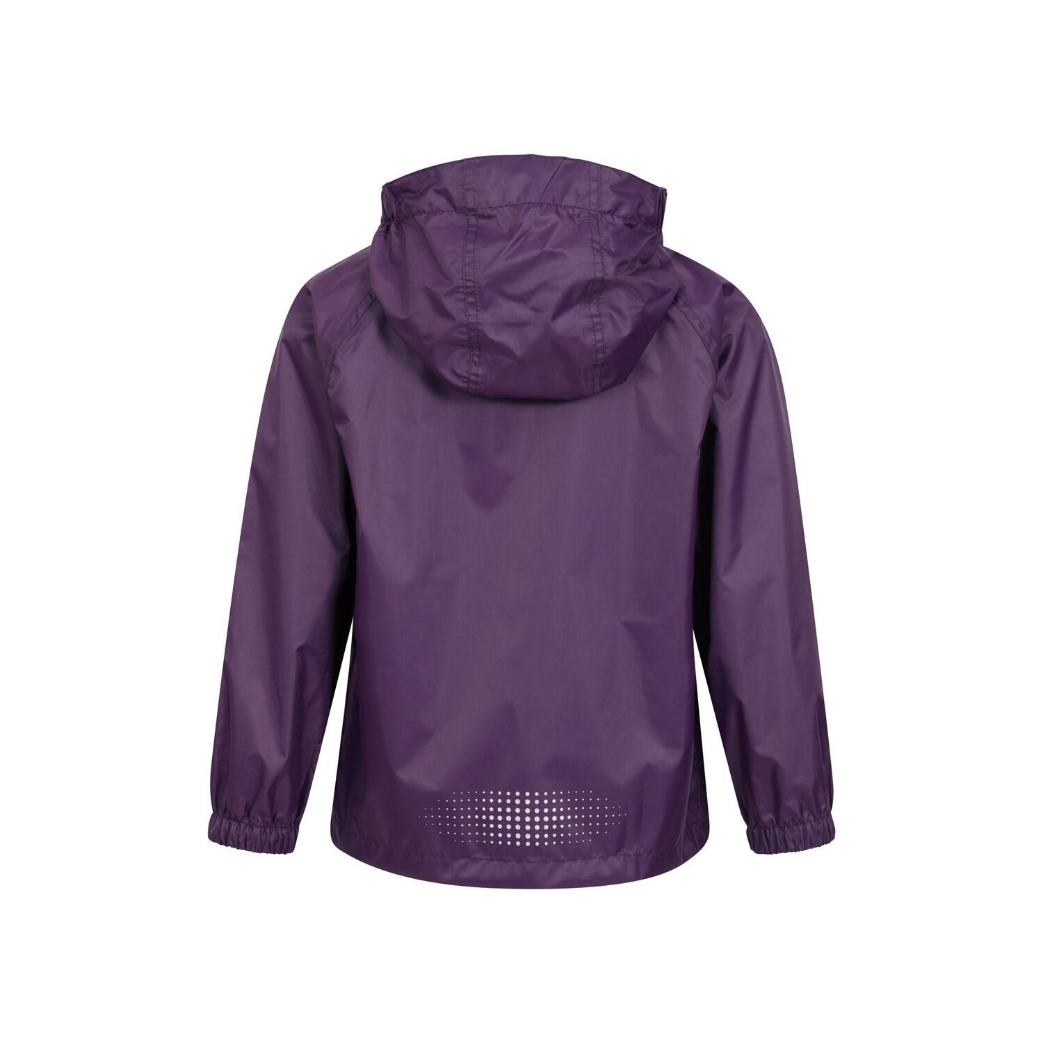 Childrens/Kids Pakka II Waterproof Jacket (Dark Purple) 2/4