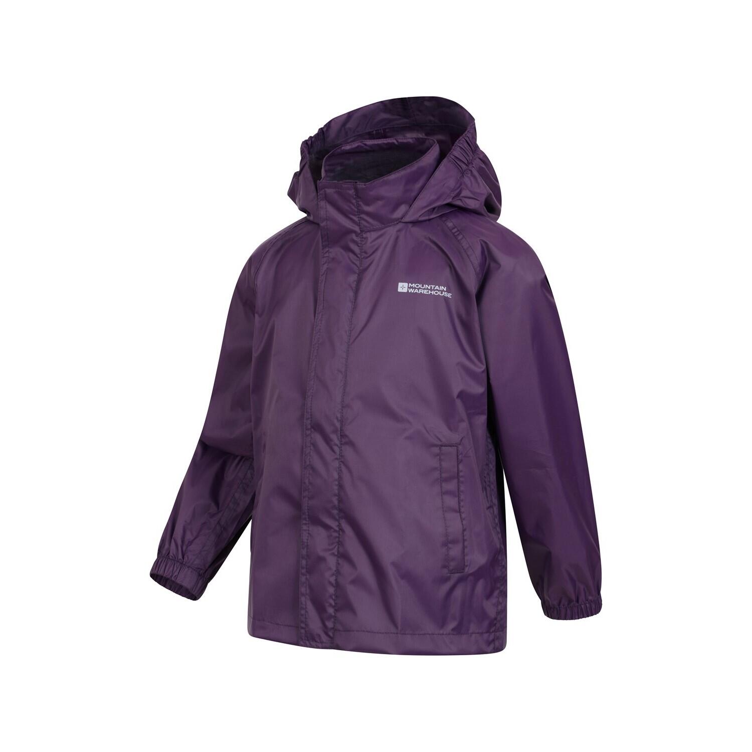 Childrens/Kids Pakka II Waterproof Jacket (Dark Purple) 4/4