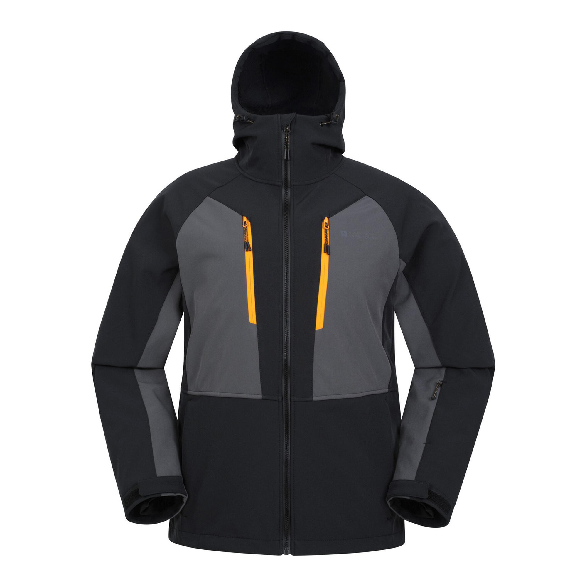 MOUNTAIN WAREHOUSE Mens Axis Extreme Softshell Ski Jacket (Black)