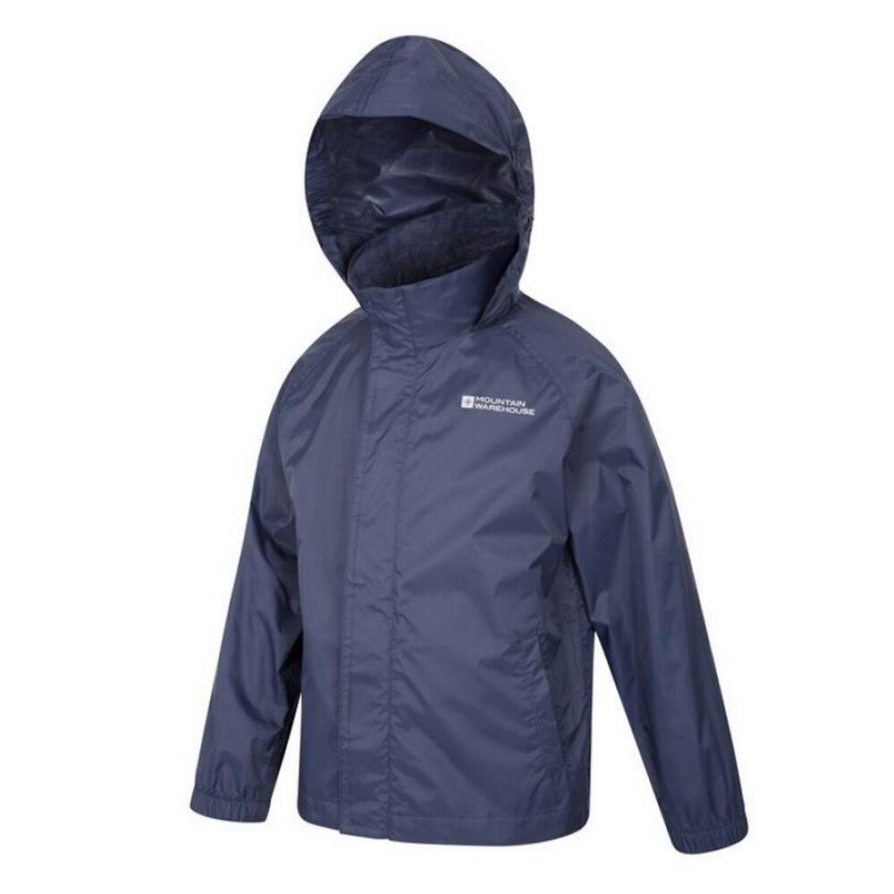 Giacca Impermeabile Bambini Mountain Warehouse Pakka Blu 3/3