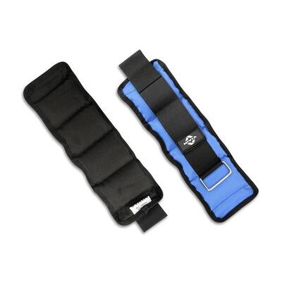 Nivia enkel/pols gewichten 2x1.5kg blauw/zwart | verstelbaar | unisex