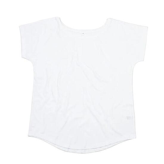Tshirt Ample À Manches Courtes En Coton Femme (Blanc)