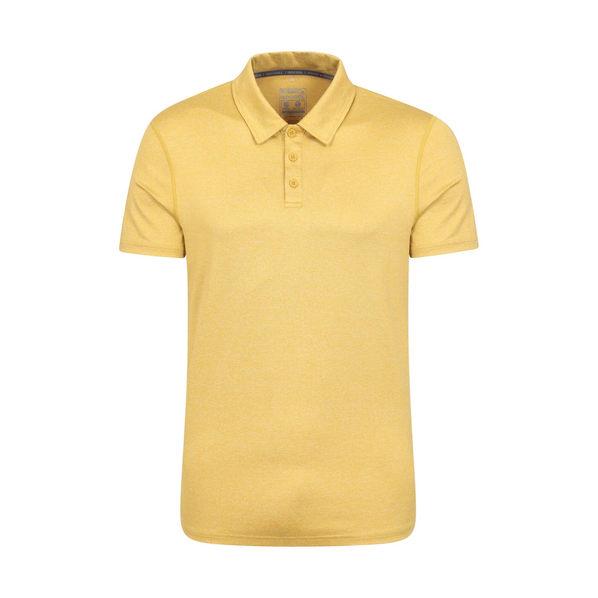 MOUNTAIN WAREHOUSE Mens Agra Stripe Polo Shirt (Yellow)
