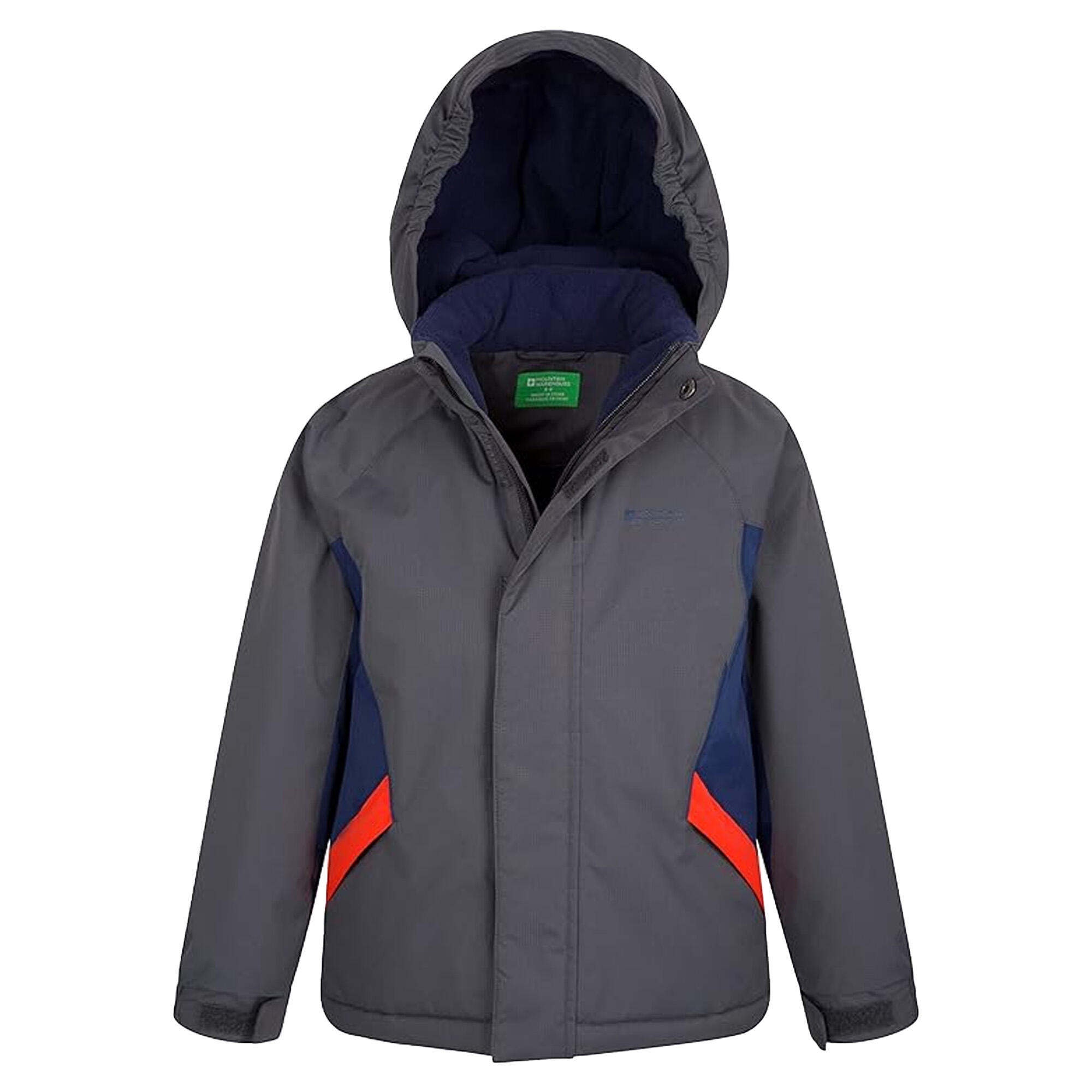 Giacca Da Sci Neve Bambini Mountain Warehouse Raptor Grigio Scuro 3/4
