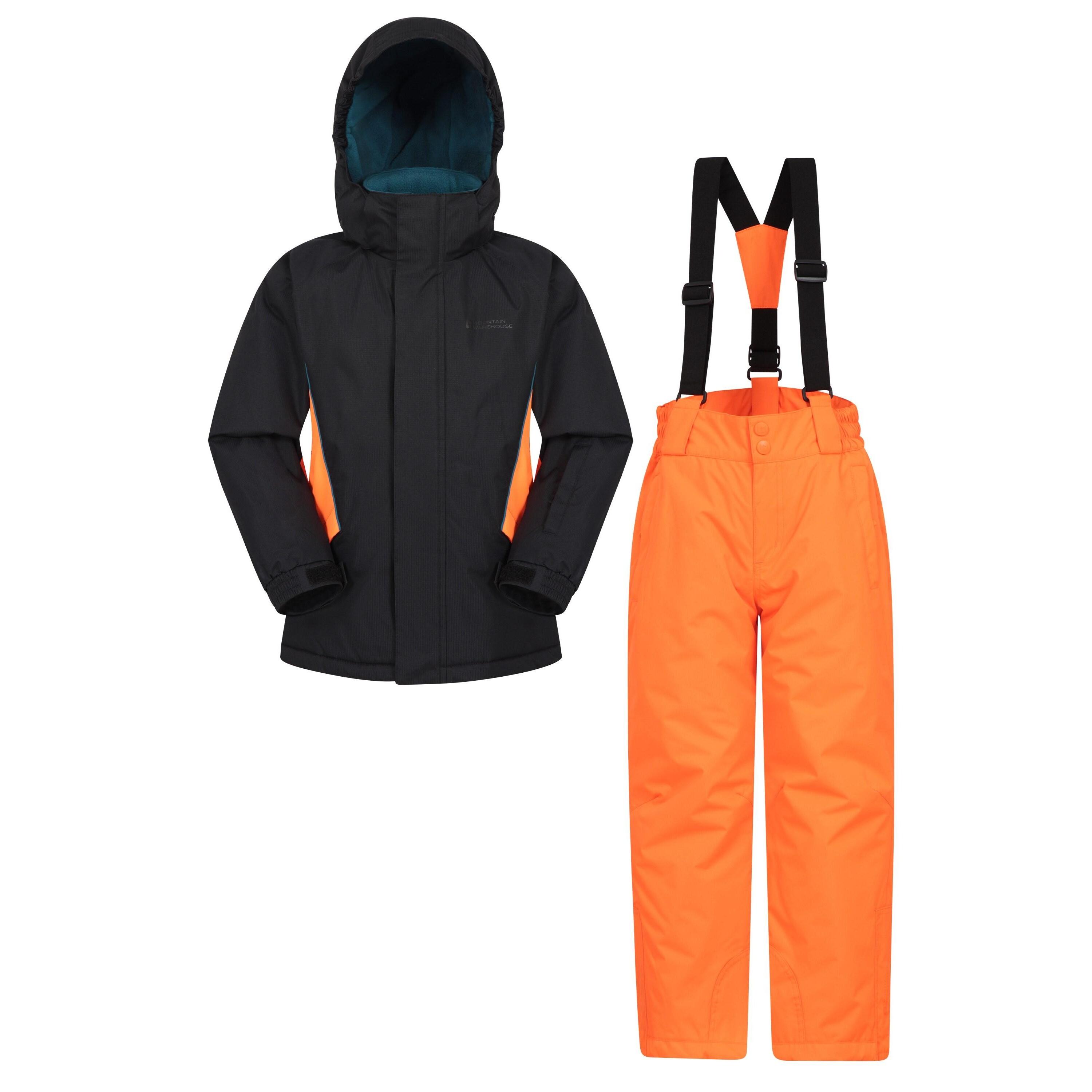 MOUNTAIN WAREHOUSE Childrens/Kids Ski Jacket & Trousers Set (Orange)