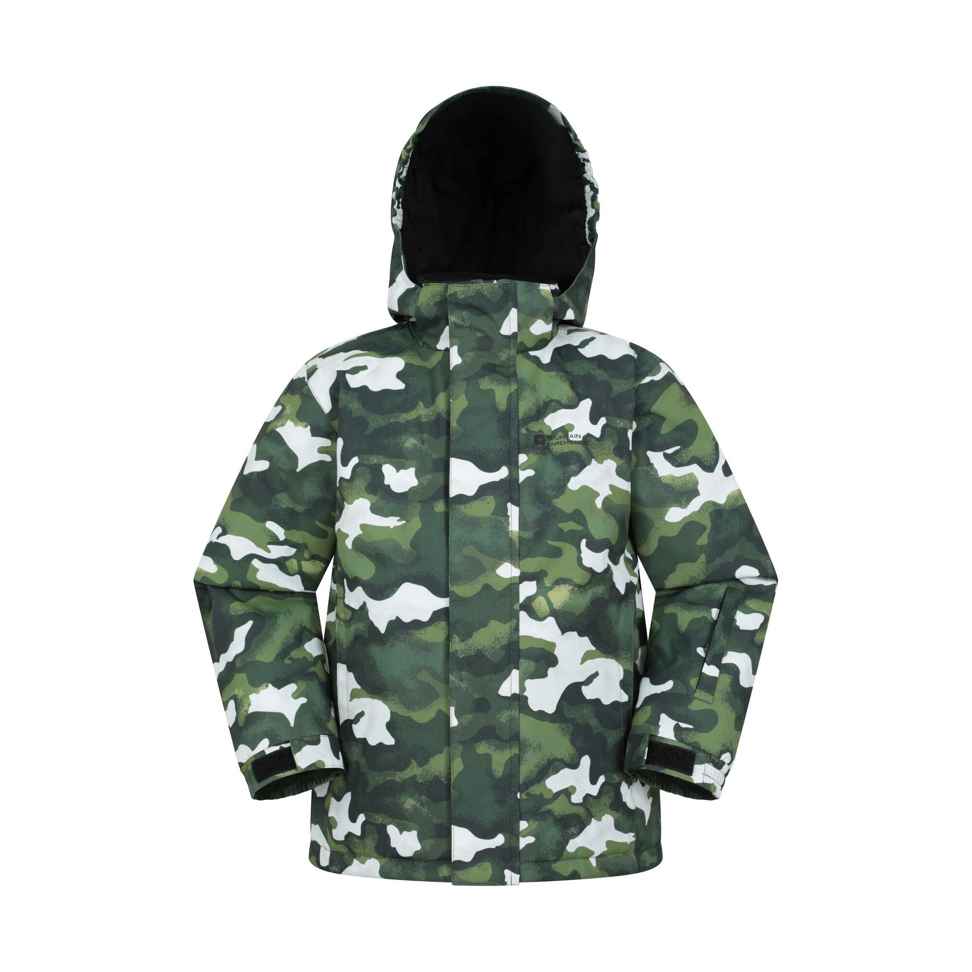 MOUNTAIN WAREHOUSE Giacca Da Sci Camo Bambini Mountain Warehouse Mogal Verde Scuro
