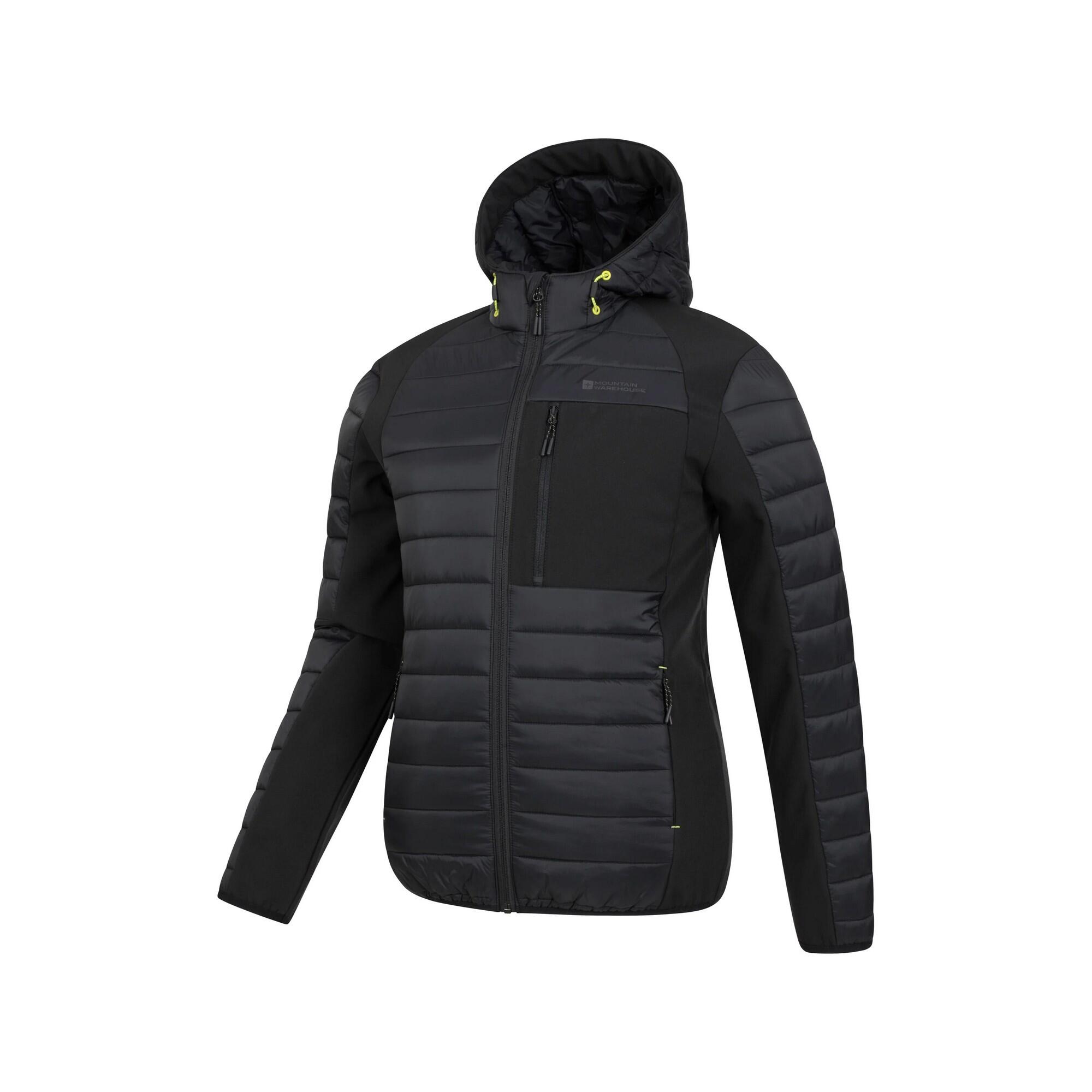"Turbine II" Steppjacke für Herren Pechschwarz 3/4