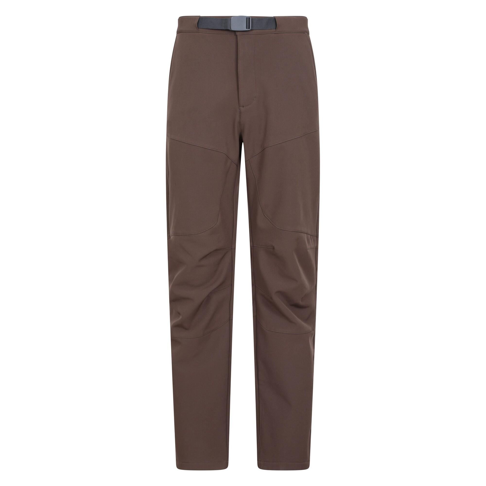 MOUNTAIN WAREHOUSE Mens Rockcliffe Softshell Hiking Trousers (Brown)
