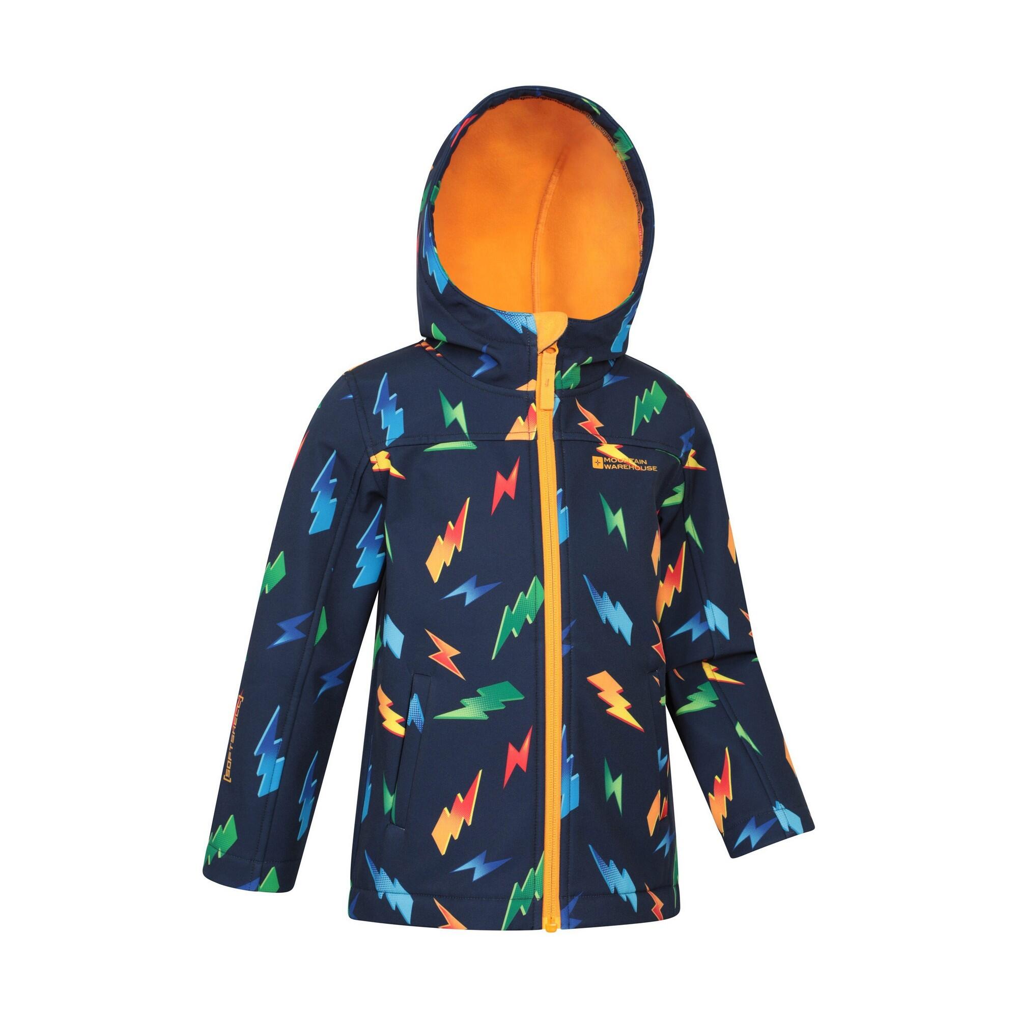 "Exodus" Softshelljacke für Kinder Leuchtend Gelb 3/4