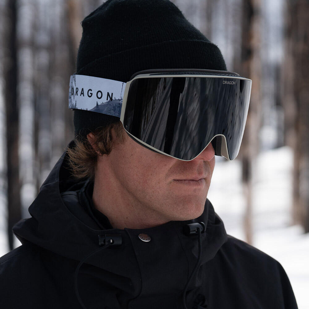 Dragon - Pxv Lunettes De Ski Unisexes - Koda/ll Midnight & Ll Amber - Masque De Ski - Gris|noir|orange - Taille Unique - Decathlon