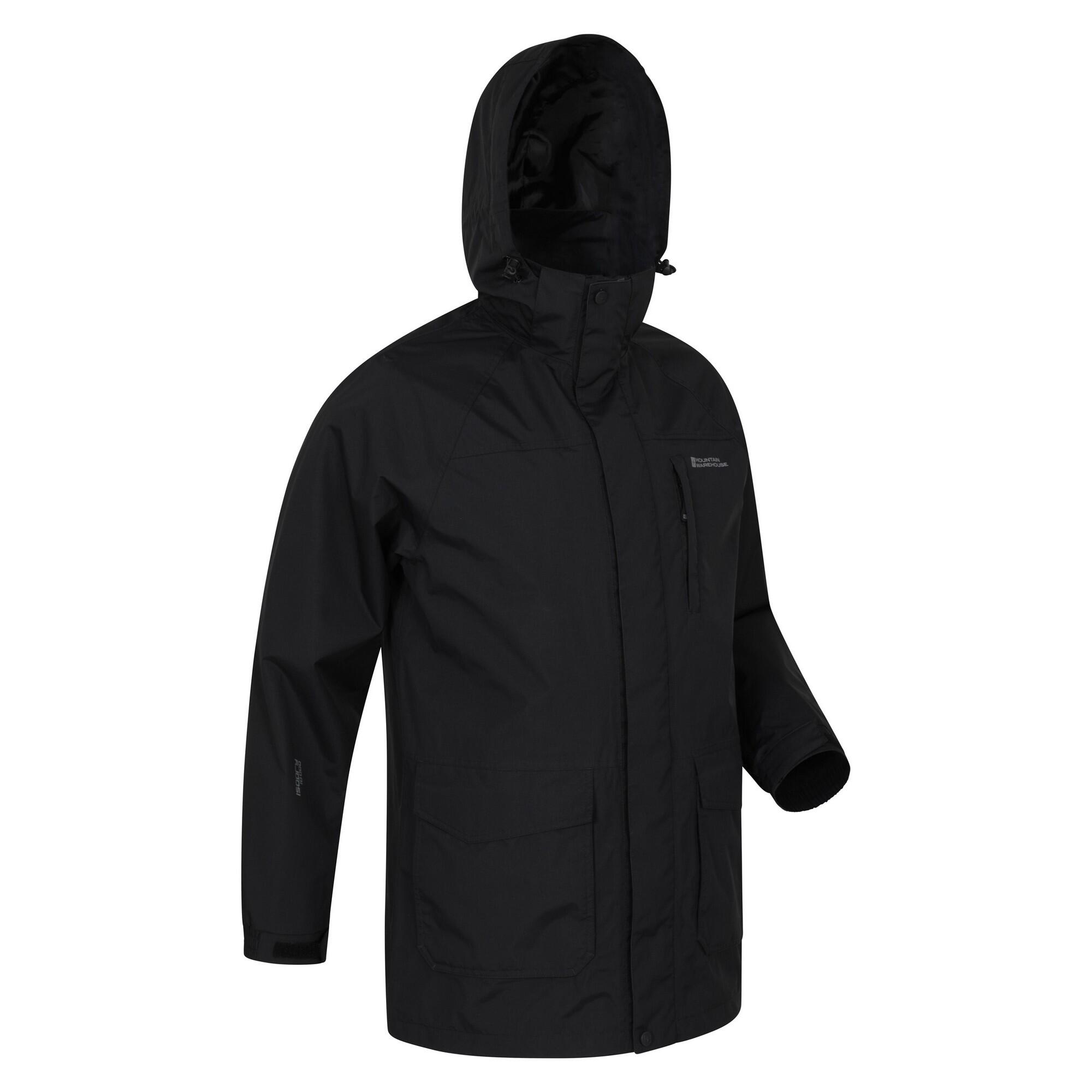 "Glacier II" Jacke, wasserfest für Herren Schwarz 3/4
