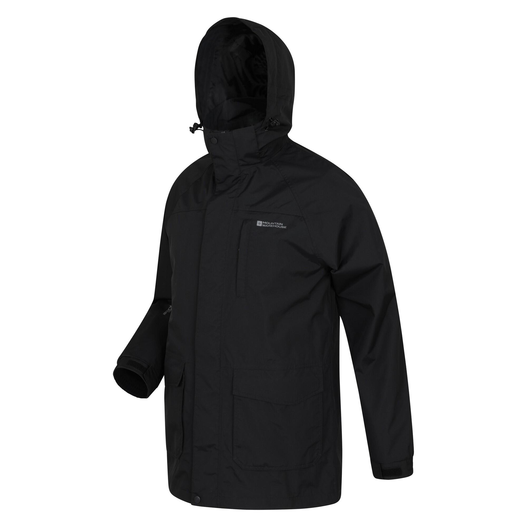 "Glacier II" Jacke, wasserfest für Herren Schwarz 4/4