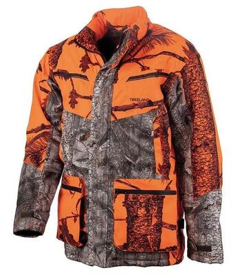 Veste de poste treeland warm hunt camo orange