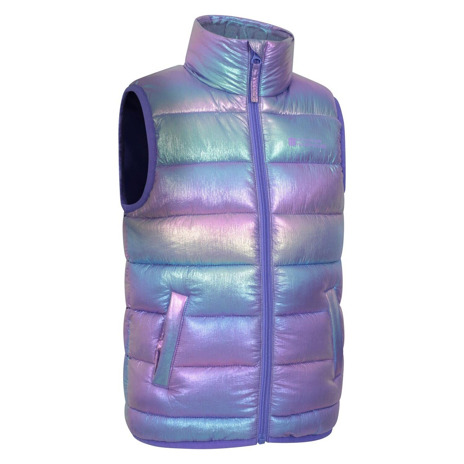 Childrens/Kids Rocko Plain Padded Gilet (Blue) 4/4